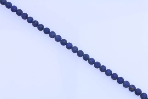 Strang Lapislazuli, blau, Kugel matt, 10mm, 40cm