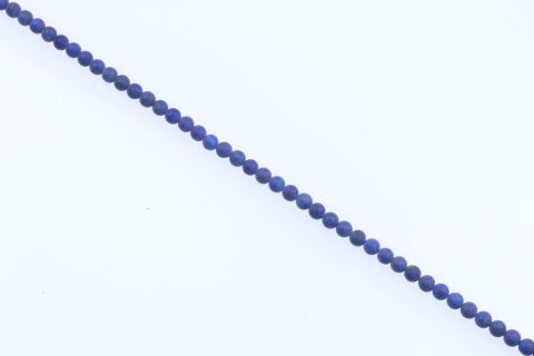 Strang Lapislazuli, blau, Kugel matt, 8mm, 39cm