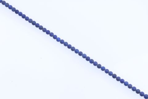 Strang Lapislazuli, blau, Kugel matt, 8mm, 39cm
