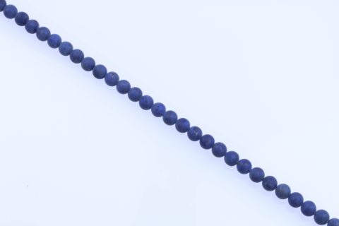 Strang Lapislazuli, blau, Kugel matt, 12mm, 39cm