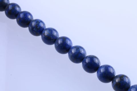 Strang Lapislazuli, blau, Kugel, 16mm, 40cm