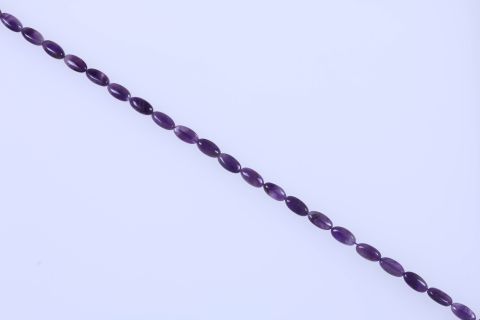 Strang Amethyst, lila, oval, 8x16mm, 39cm