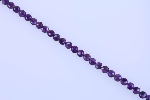 Strang Amethyst, lila, Scheibe, 14mm, 39cm