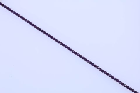 Strang Amethyst, lila, Kugel facettiert, 6mm, 39cm
