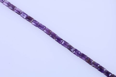 Strang Amethyst, lila, Rechteck, 13x18mm, 38cm