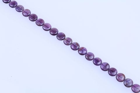 Strang Amethyst, lila, Scheibe, 15mm, 40cm