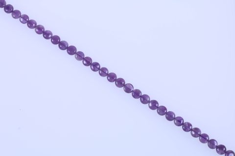 Strang Amethyst, lila, Scheibe, 12mm, 40cm