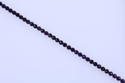 Strang Amethyst, lila, Kugel facettiert, 10mm, 40cm