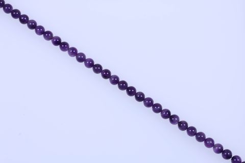 Strang Amethyst, lila, Kugel, 12mm, 39cm