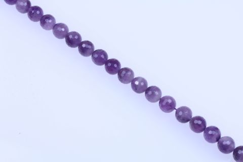 Strang Amethyst, lila, Kugel facettiert, 16mm, 40cm