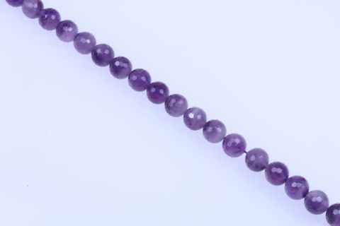 Strang Amethyst, lila, Kugel facettiert, 16mm, 40cm