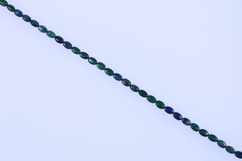 Strang Azurit Malachit, grün blau, oval, 8x12mm, 39cm