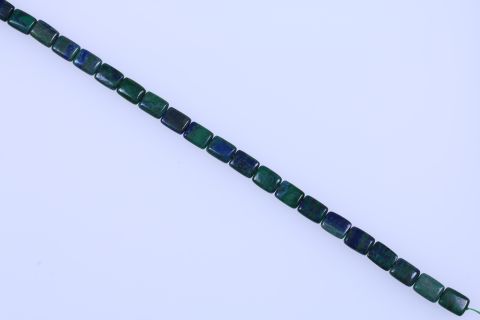 Strang Azurit Malachit, grün blau, Rechteck, 13x18mm, 39cm