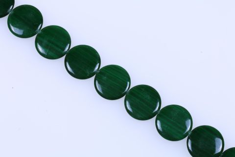 Strang Malachit, grün, Scheibe, 35mm, 40cm