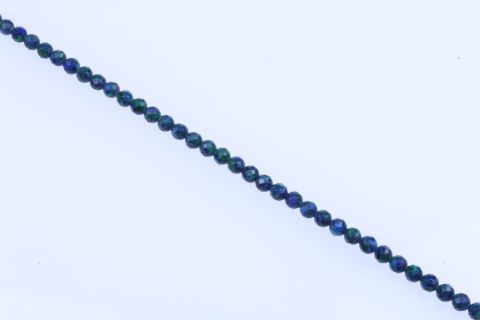 Strang Azurit Malachit, grün blau, Kugel, facettiert, 8mm, 40cm