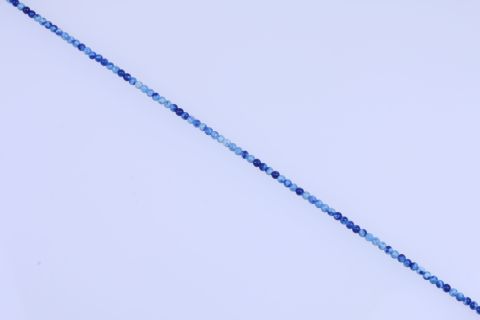 Strang Edelstein gefärbt, grün weiß, Kugel, 4mm, 40cm