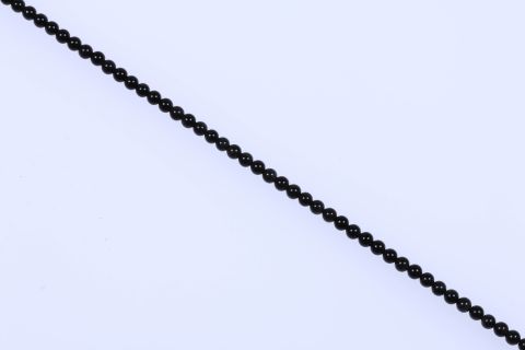 Strang Obsidian, schwarz, Kugel, 6mm, 39cm