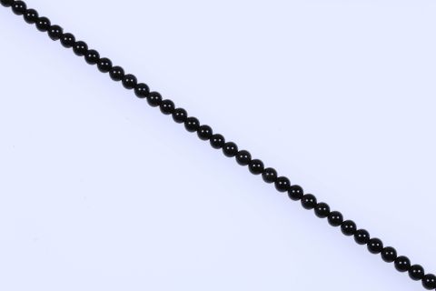 Strang Obsidian, schwarz, Kugel, 8mm, 39cm