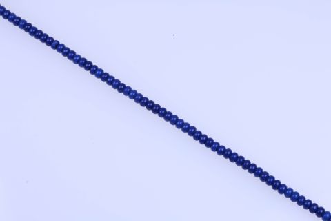 Strang Edelstein gefärbt, blau dunkel, Rondell, 5x8mm, 39cm