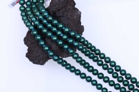 Strang Jade,grün dunkel,40cm,kugel ,12mm