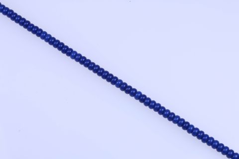 Strang Edelstein gefärbt, blau dunkel, Rondell, 5x10mm, 39cm