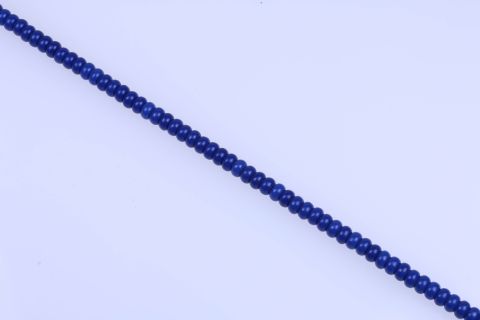 Strang Edelstein gefärbt, blau dunkel, Rondell, 5x10mm, 39cm