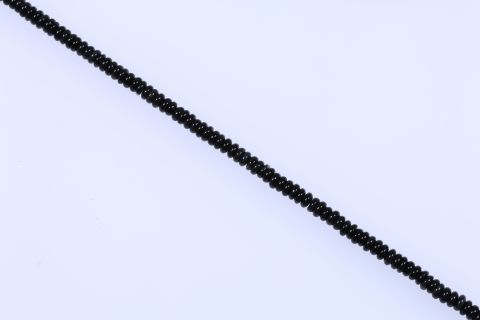 Strang Obsidian, schwarz, Rondell, 4x8mm, 39cm