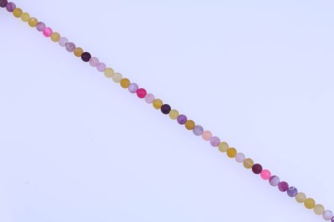 Strang Achat, bunt, Kugel matt, 8mm, 38cm