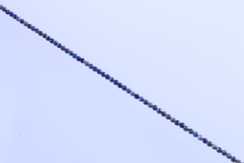 Strang Lapislazuli, blau, Kugel, facettiert, 3mm, 39cm