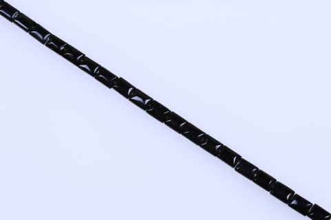 Strang Achat, schwarz, Rechteck, 10x14mm, 39cm