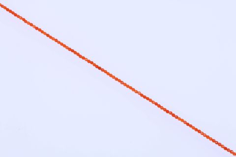 Strang Achat, orange, Kugel facettiert, 3mm, 37cm
