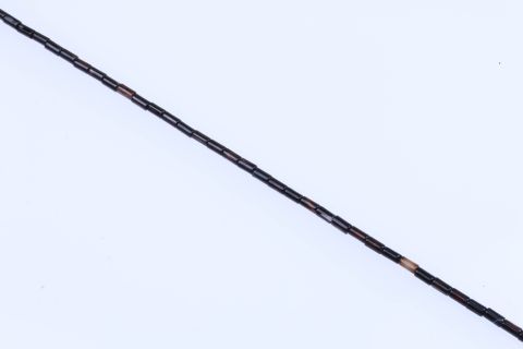 Strang Achat, schwarz, Walze, 4x8mm, 38cm