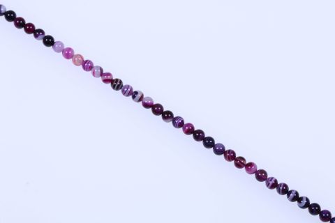 Strang Achat, lila weiß, Kugel, 10mm, 39cm