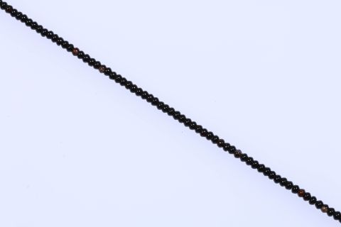 Strang Achat, schwarz, Rondell, 4x6mm, 39cm