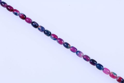 Strang Achat, fuchsia blau, Fass, 10x14mm, 39cm