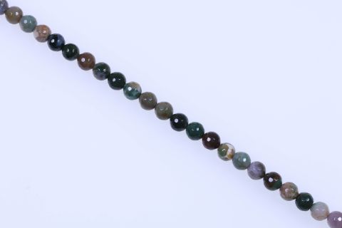 Strang Achat, grün, Kugel facettiert, 10mm, 37cm
