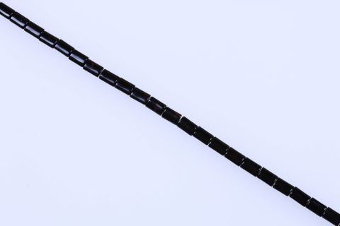 Strang Achat, schwarz, Rechteck, 8x12mm, 41cm