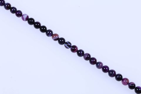 Strang Achat, lila, Kugel, 12mm, 39cm