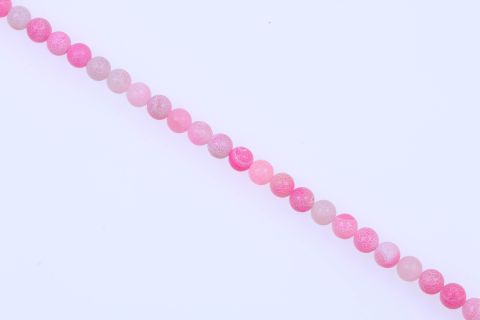 Strang Achat, rosa, Kugel, 12mm, 38cm