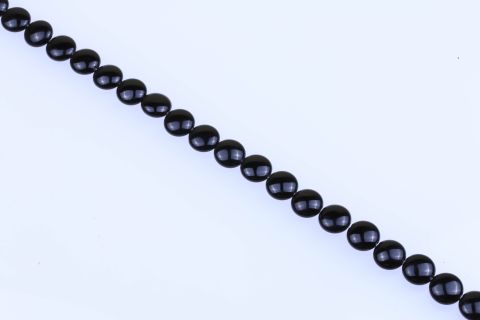 Strang Achat, schwarz, Scheibe, 14mm, 40cm