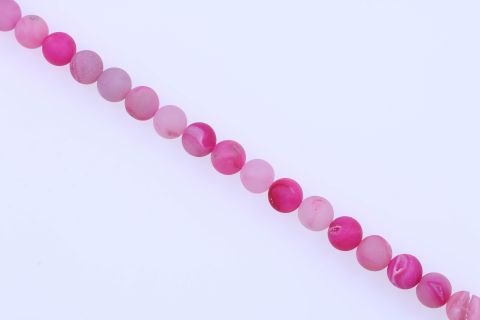 Strang  Achat Geode, pink, Kugel, 14mm, 40cm