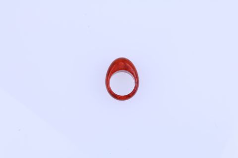 Ring Schaumkoralle, rot, oval