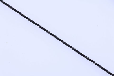 Strang Lava, schwarz, Kugel, poliert, 4mm, 39cm
