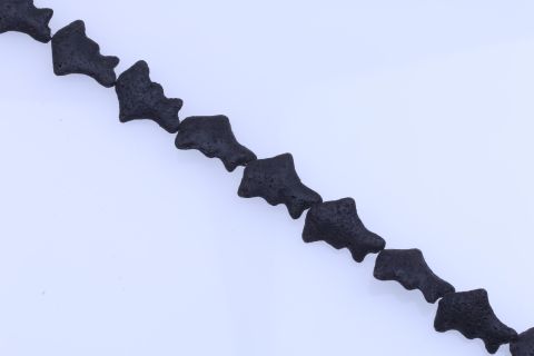 Strang Lava poliert, schwarz, barock, 34mm, 39cm