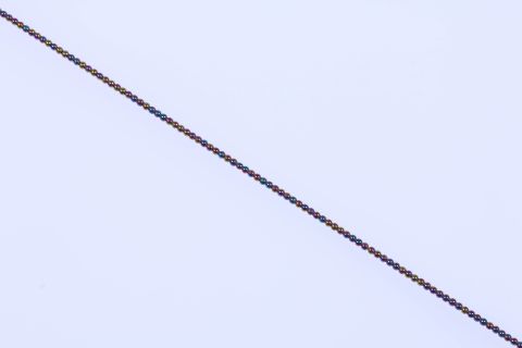Strang Hematite, regenbogen bunt, Kugel, 3mm, 39cm