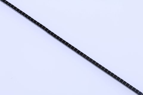Strang Hematite, schwarz, Würfel, 6x6mm, 40cm