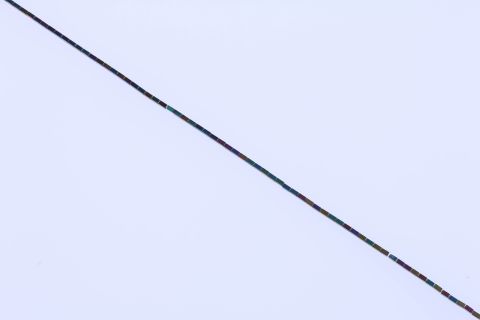 Strang Hematite, regenbogen bunt, Rechteck, 2x4mm, 40cm
