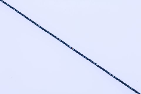 Strang Hematite, blau, Olive, 3x5mm, 40cm