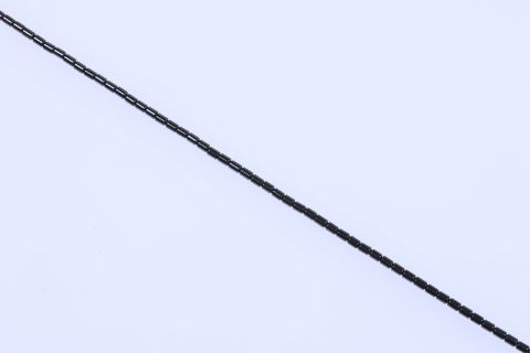 Strang Hematite, schwarz, Walze, 4x5mm, 40cm