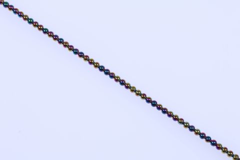 Strang Hematite, regenbogen bunt, Kugel, 6mm, 40cm